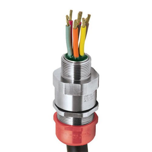 CMP PXSS2K RapidEx M20 Barrier Cable Gland, 6.5-14mm, Nickel-Plated Brass, ATEX, IP66/68