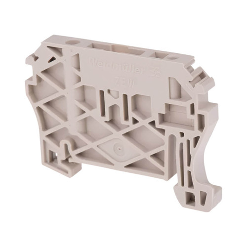 Weidmuller ZEW 35 End Bracket for DIN Rail TS 35, Beige, Screw Clamp Mounting