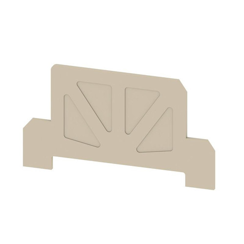 Weidmuller AP KDKS1 DB End Plate, Beige, 1.5mm, Snap-On for KDKS 1 Fuse Terminal Blocks