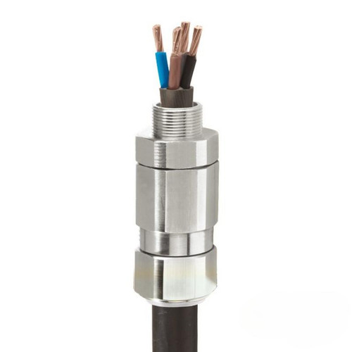CMP Triton T3CDS M32 Armoured Cable Gland, Nickel-Plated Brass, 23.7-33.9mm, IP66/68, ATEX
