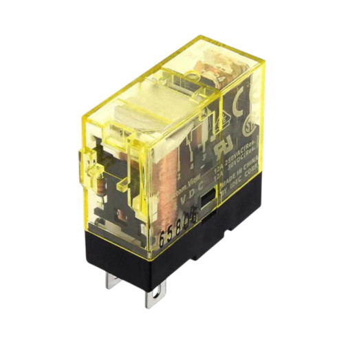 IDEC RJ2S Slim Power Relay, DPDT, 8A, 24V DC Coil, Plug-In Blade with LED Indicator