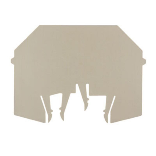 Weidmuller WTW EN Partition Plate for Terminal Blocks, 2mm, Snap-On, Beige