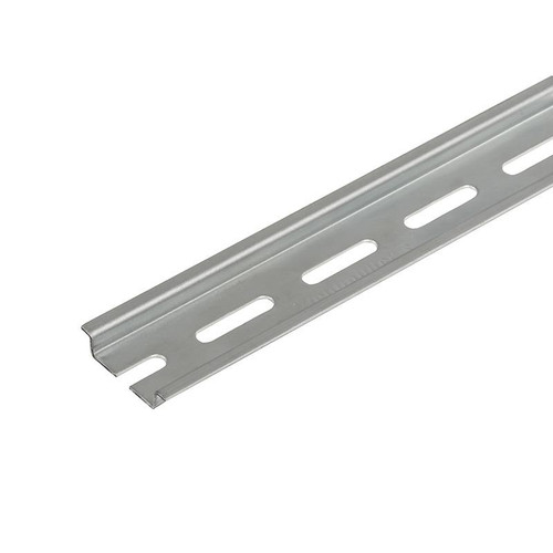 Weidmuller TS 35 DIN Rail, 35x7.5mm, 2m, Galvanized Steel, 6mm Slotted