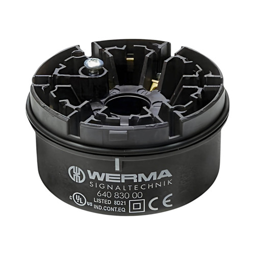 Werma KombiSIGN 71 Terminal Element, Tube Mount, Screw Connection, 230V AC, IP65