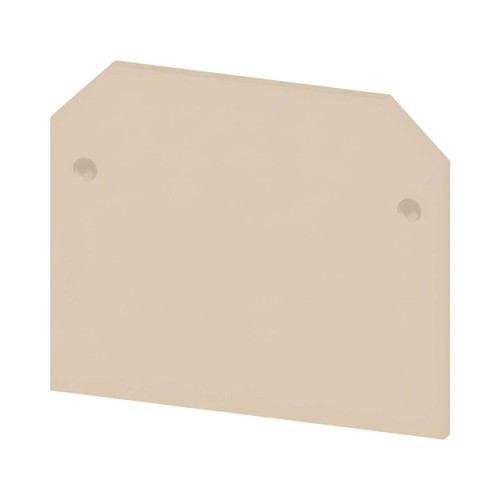 Weidmuller AP SAK2.5 End Plate, Beige, 1.5mm, Snap-On for SAK 2.5 Terminal Blocks