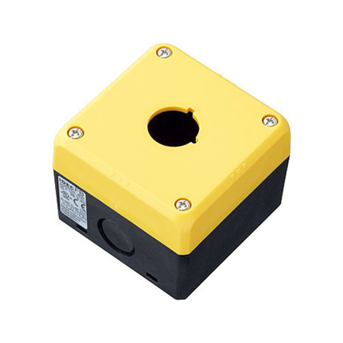 IDEC FB1W Enclosure Control Box, 22mm 1-Hole, Yellow, IP65, 76x76x59.5mm
