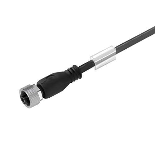 Weidmuller SAIL Sensor/Actuator Cable, M12 Female Straight, 4 Pole, 5m, PUR, 250V AC, 4A, IP65, Unshielded