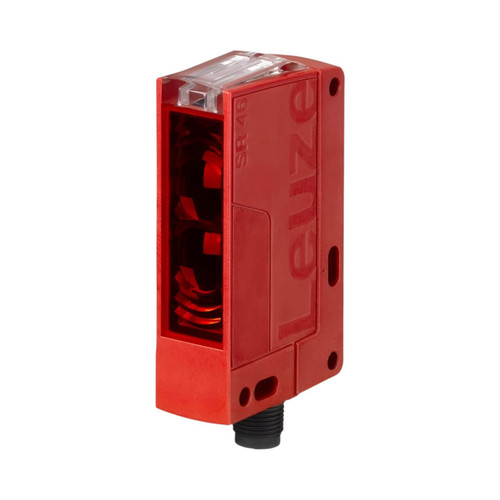 Leuze 46C Series Diffuse Photoelectric Sensor, 5-3000mm Range, PNP, Red LED, M12 Connector, IP67/IP69K