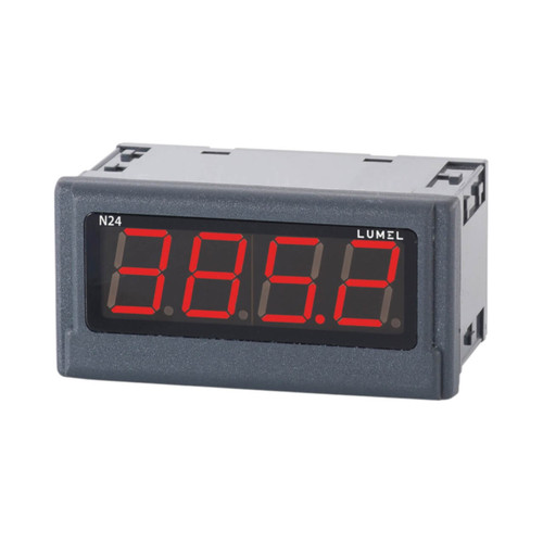 Lumel N24 LED Digital Panel Multi-Function Meter, 400V AC, 85-253V AC/DC Supply, IP65 Front, Panel Mount
