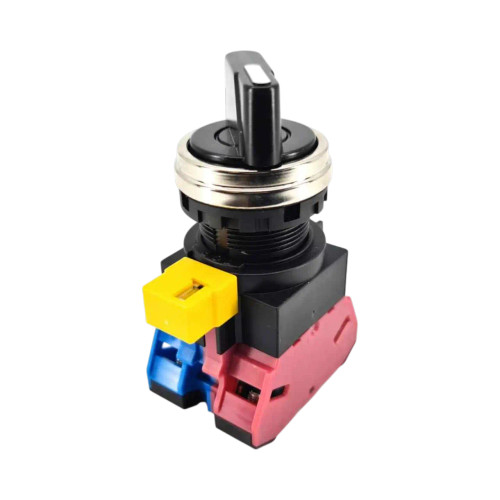 IDEC HW4S 22mm Selector Switch, 2-Position Maintained, Knob Handle, Metal Bezel, 1NO 1NC Contacts