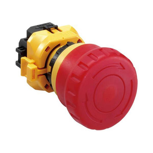 IDEC XW1E 22mm Illuminated LED Emergency Stop Pushbutton, 40mm Red Head, 24V, 1NC 2NO