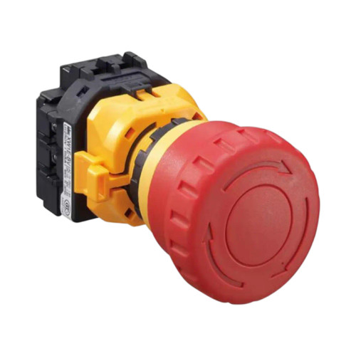 IDEC XW1E Emergency Stop Push Button, Red, 2NC, 22mm Hole Cutout