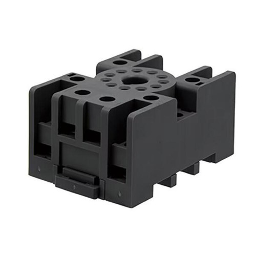IDEC SR3P Relay Socket, 11-Pin, 10A, 300V, DIN Rail Mount, Finger-Safe Screw Terminal for RR3PA, RR2KP Relays