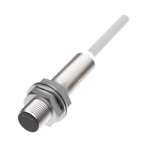 Balluff BES Inductive Proximity Sensor, M12, 4mm Range, PNP NO, 5m Cable, 10-30V DC, Flush Mount, IP68