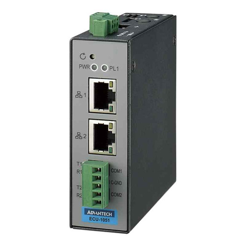 Advantech ECU-1051TL-R10AAE Edge Intelligence Gateway, ARM Cortex-A8, RS-232/485, DIN-Rail Mount