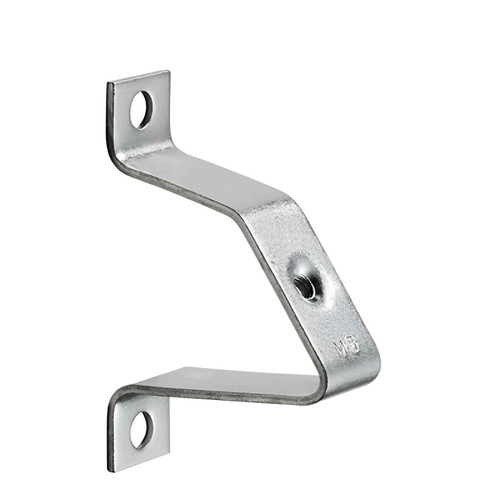 Weidmuller TSTW 5/M5 Mounting Foot Support for DIN Rail, M5, Silver, Steel
