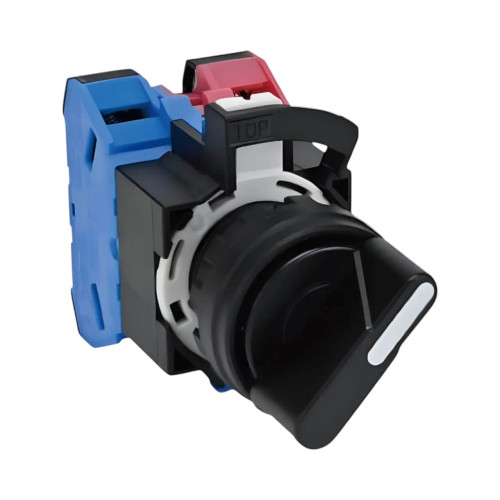 IDEC HW1S 22mm Selector Switch, 2-Position Maintained, Knob Handle, Plastic Bezel, 1NO-1NC