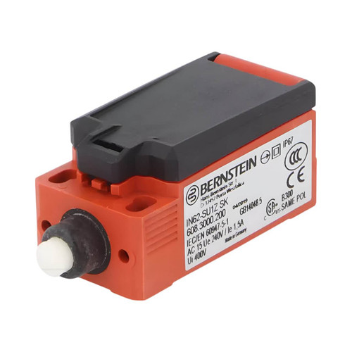 ​Bernstein AG IN65 Limit Switch with Plunger Actuator, 1NC/1NO, IP67, 240V AC/24V DC, 5A, M20 Cable Entry