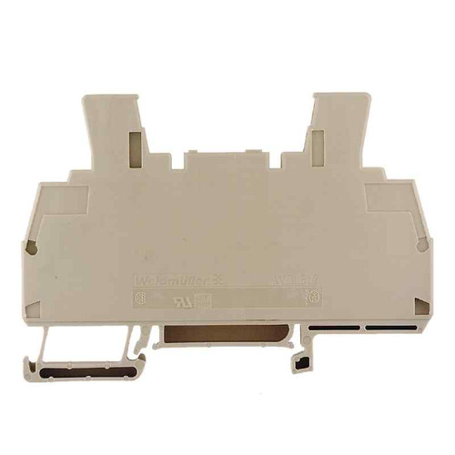 Weidmuller WTL 6/2 Test-Disconnect Terminal Block, 6mm², 500V, 41A, Screw Connection, 2 Connections, Beige