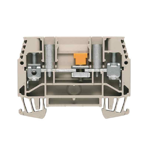 Weidmuller WTL 6/1/STB Test-Disconnect Terminal Block, 6mm², 500V, 41A, Screw Connection, 1 Connection, Beige