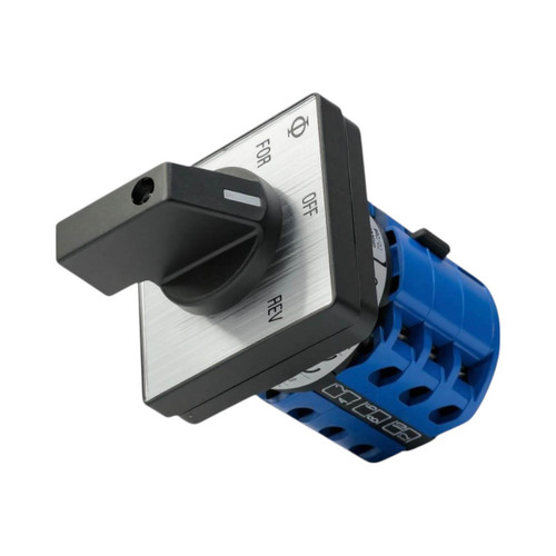 Kraus & Naimer CA10 A401 Motor Reversing Cam Switch, 3 Pole, 20A, 690V, 3 Position, Panel Mount, IP40