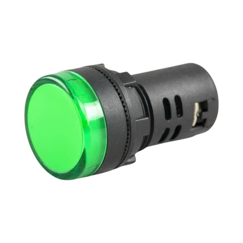 SEL 22DS LED Pilot Light, Green, 240V AC/DC, 22mm Cutout, IP65, Panel Mount