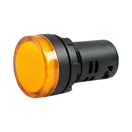SEL 22DS LED Pilot Light, Amber, 240V AC/DC, 22mm Cutout, IP65, Panel Mount