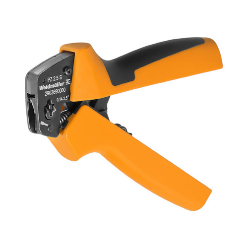Weidmuller PZ 2.5 S Compact Hand Crimping Tool, 0.14-2.5mm², Trapezoidal Crimp for Wire-End Ferrules