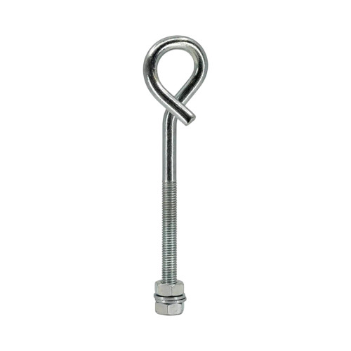 Smart Series Pigtail, 1 Turn, M10 x 140mm, Electro Galvanised Steel, Includes Nut & Washer