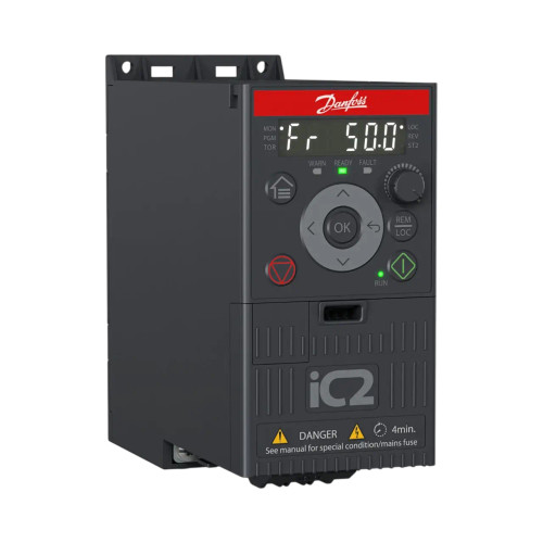Danfoss IC2 Compact Variable Speed Drive, 0.37 kW, Three-Phase, 380 to 480V AC, IP20
