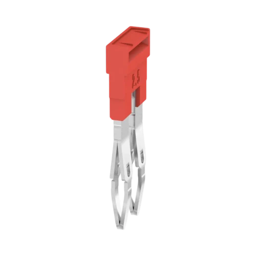 Weidmuller ZQV 1.5N Plug-In Cross-Connector for Terminal Blocks, 2 Pole, 400V, 17.5A, Red