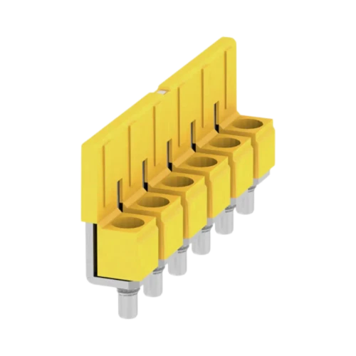 Weidmuller WQV 6/6 Cross-Connector for Terminal Blocks, 6 Pole, Screw-In, 400V, 57A