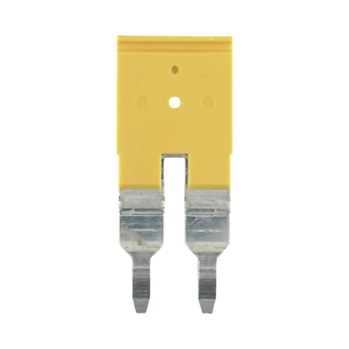 Weidmuller ZQV 6 Plug-In Cross-Connector for Terminal Blocks, 2 Pole, 400V, 41A, Yellow