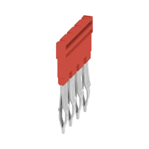 Weidmuller ZQV Plug-In Cross-Connector for 4mm² Terminal Blocks, 4 Pole, 400V, 32A, Red