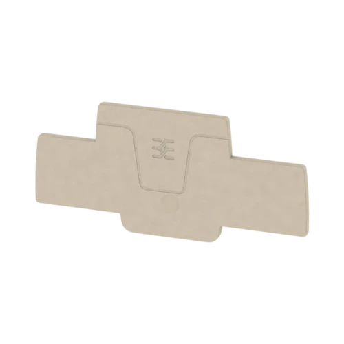 Weidmuller AEP 2T 1.5 End Plate for A2T Terminal Blocks, Snap-On, Beige