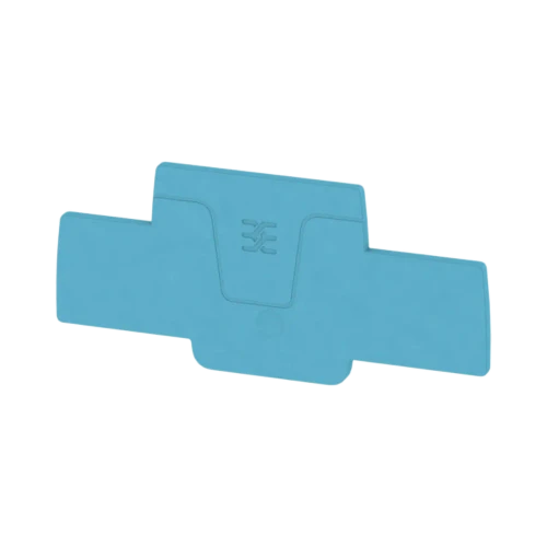 Weidmuller AEP 2T 1.5 End Plate for A2T Terminal Blocks, Snap-On, Blue