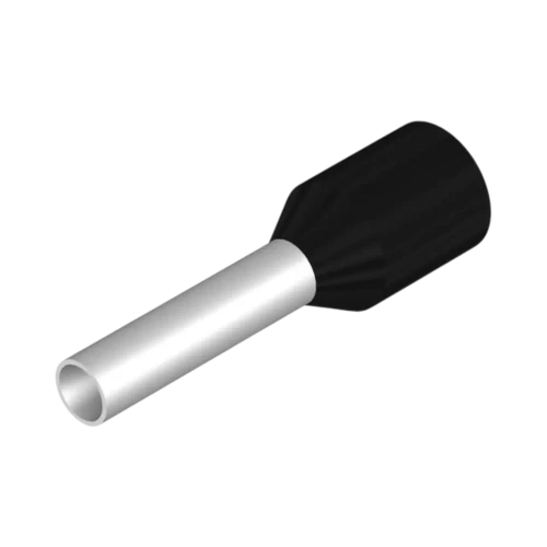Weidmuller Wire End Ferrule with Plastic Collar, 1.5mm², 14mm Length, Black, Reel of 4200
