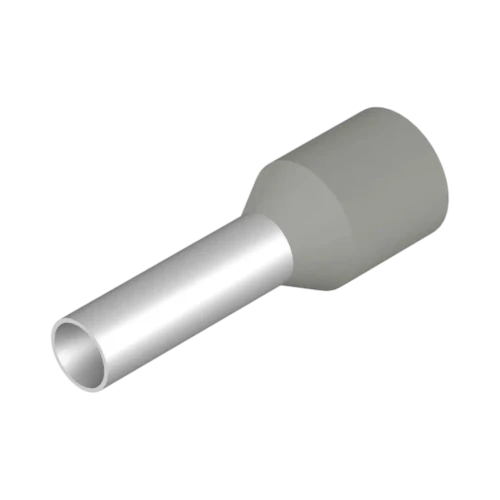 Weidmuller Wire End Ferrule with Plastic Collar, 2.5mm², 14mm Length, Grey, Reel of 3000