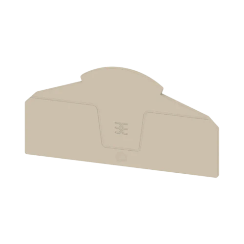 Weidmuller EP TTB 6 End Plate for Instrument Transformer Terminal Blocks, Beige
