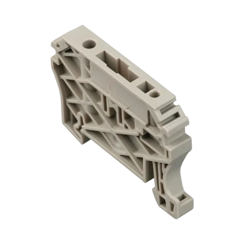 Weidmuller ZEW 35/2 End Bracket for Terminal Blocks, TS 35 DIN Rail, Beige