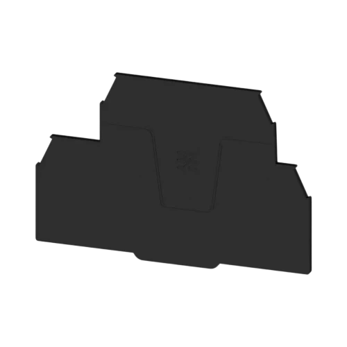 Weidmuller WEP 2T 4 End Plate for Terminal Blocks, Black