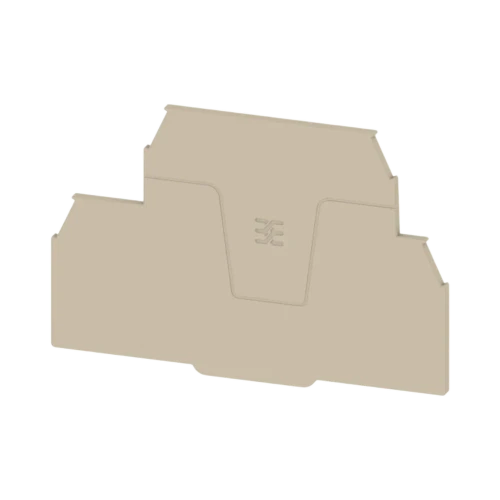 Weidmuller WEP 2T 4 End Plate for Terminal Blocks, Beige