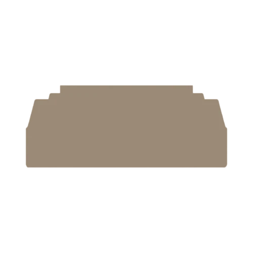 Weidmuller WAP WTL6/3 End Plate for Terminal Blocks, Beige