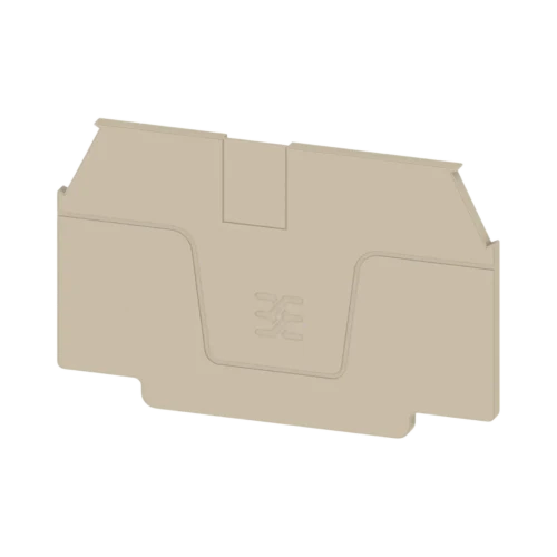 Weidmuller WEP 2C End Plate for W2C Terminal Blocks, Snap-On, Beige