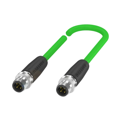 Balluff BCC M12 Double-Ended Cable, Male to Male Straight, 4-Pin, Shielded, CAT 5E