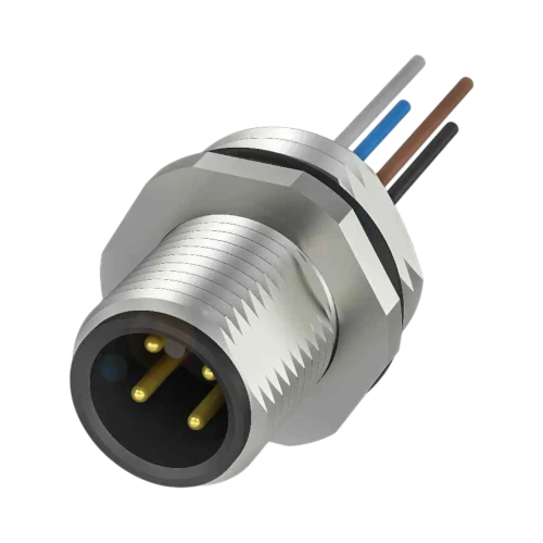 Balluff BCC M12 Male Straight Receptacle, 4-Pin A-Coded, 0.2m Cable, 0.25mm², 250V, 4A, IP68