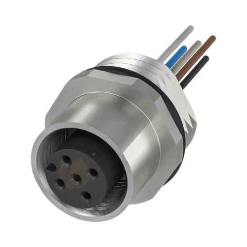 Balluff BCC M12 Female Straight Receptacle, 5-Pin A-Coded, 0.5m Cable, 0.25mm², 60V, 4A, IP68