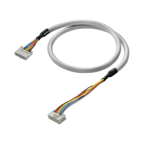Weidmuller PLC Flat Ribbon Cable, 20 Pole, 60V DC, 1m
