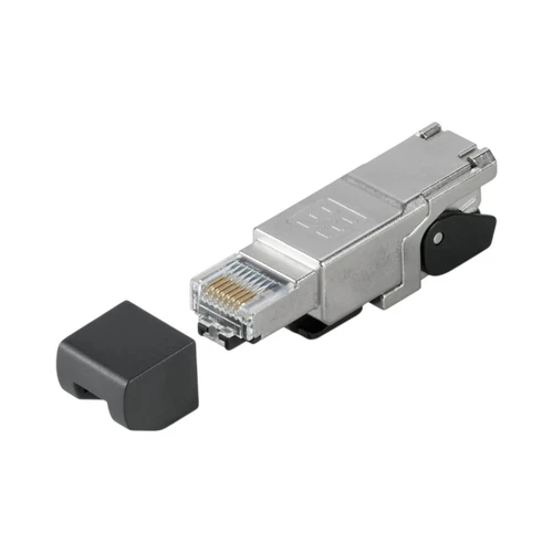 Weidmuller RJ45 Field-Wireable Plug, Straight, Cat.6A, Piercing Contacts, 360° Shield, PoE+