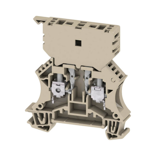 Weidmuller WSI 6/2 Fuse Terminal Block, 6mm², 10A, 500V, Beige, DIN Mount